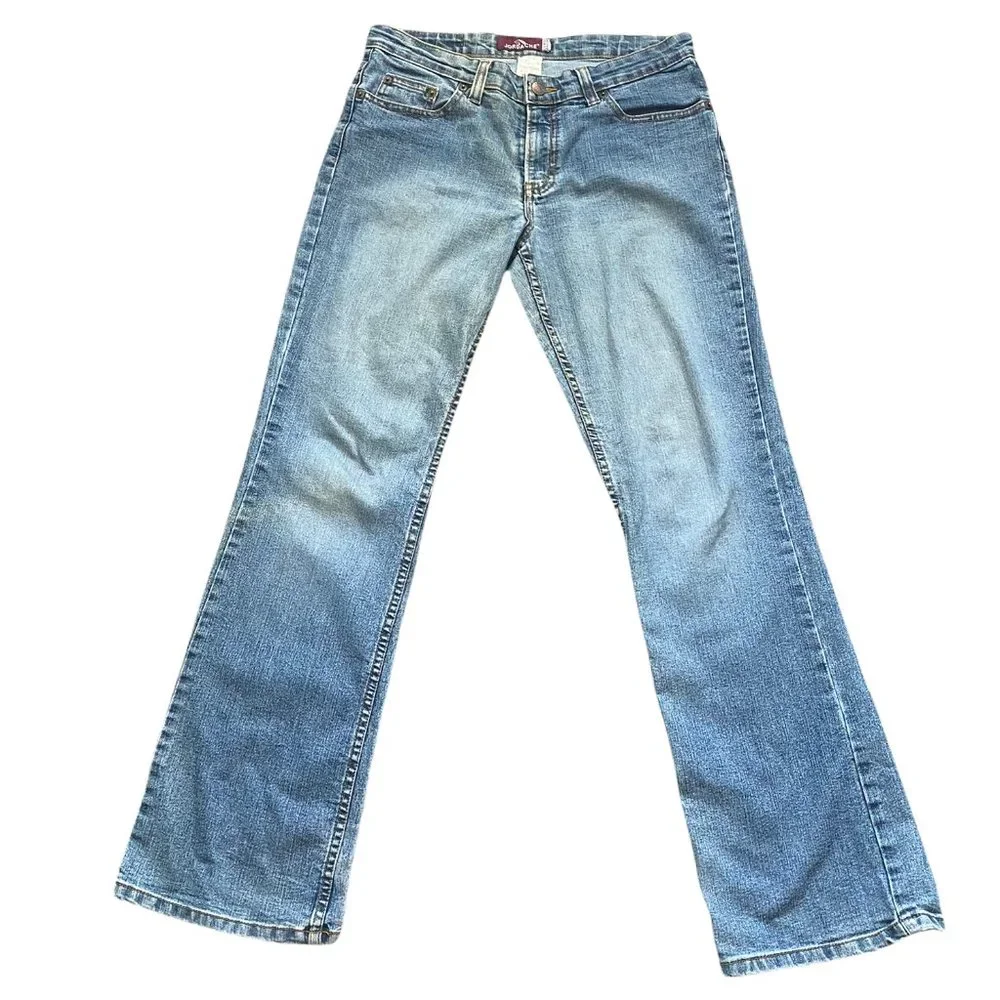 Jordache Womens Jeans size 9/10 Blue Lo-Rise Stretch Denim Zip Fly Vintage - Picture 2 of 9